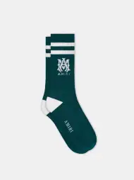 MA STRIPE SOCK - Evergreen(COTTON POLYESTER,Evergreen)