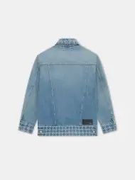 WOMEN - WOMEN'S MA QUAD JACQUARD OVERSIZED TRUCKER - Stone Indigo(DENIM,Stone Indigo)