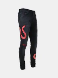 AMIRI SNAKE SKINNY JEAN - Vintage Black(DENIM,Vintage Black)