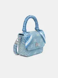 WOMEN - WOMEN'S DENIM BANDANA MICRO MA BAG - Antique Indigo(COTTON,Antique Indigo)