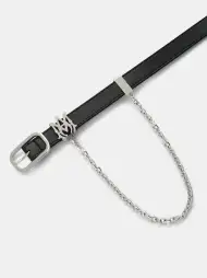 MA 2CM CHAIN BELT - Black Nickel(SILK,Black Nickel)
