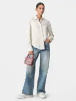 WOMEN - WOMEN'S MA QUAD LONG SLEEVE SHIRT - Alabaster(VISCOSE,Alabaster)