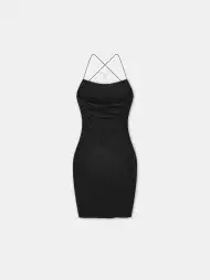 WOMEN - WOMEN'S MA QUAD MINI DRESS - Black(VISCOSE,BLACK)