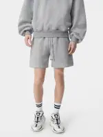 AMIRI EMBROIDERED SHORT - Grey(COTTON,Grey)