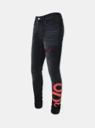 AMIRI SNAKE SKINNY JEAN - Vintage Black(DENIM,Vintage Black)
