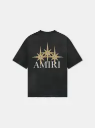 AMIRI STARBURST OVERSIZED TEE - Black(COTTON,BLACK)