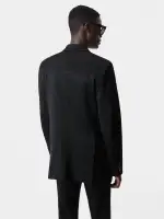 TONAL MA QUAD DOUBLE-BREASTED BLAZER - Black(WOOL VISCOSE,BLACK)