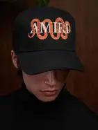 AMIRI SNAKE CANVAS HAT - Black(COTTON,BLACK)