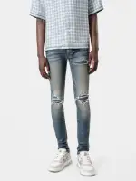WAXED TONAL MX1 JEAN - Waxed Dark Indigo(DENIM,Waxed Dark Indigo)