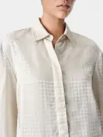 WOMEN - WOMEN'S MA QUAD LONG SLEEVE SHIRT - Alabaster(VISCOSE,Alabaster)
