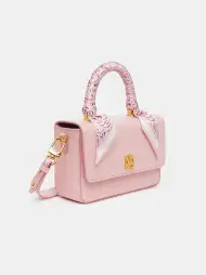 WOMEN - WOMEN'S MICRO LONG MA BAG - Pale Peach(SILK,Pale Peach)