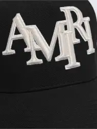 STAGGERED AMIRI CANVAS HAT - Black(CANVAS,BLACK)