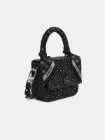 WOMEN - WOMEN'S CRYSTAL MICRO MA BAG - Black(SILK,BLACK)