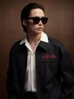 ZIP BLOUSON - Black(COTTON,BLACK)