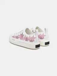 WOMEN - WOMEN'S STARS COURT LOW - WHITE/PINK(COTTON,White Pink)