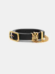 MA 2CM CHAIN BELT - Black Gold(SILK,Black Gold)