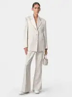 WOMEN - WOMEN'S MA QUAD OVERSIZED BLAZER - Alabaster(WOOL VISCOSE,Alabaster)