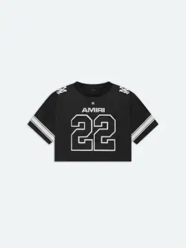 WOMEN- WOMEN'S 22 CROPPED MESH TEE - BLACK