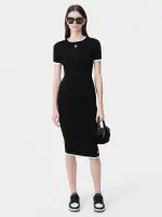 WOMEN - WOMEN'S MA BABY TEE - Black(VISCOSE,BLACK)