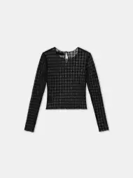 WOMEN - WOMEN'S MA QUAD LACE TOP - Black(POLYESTER,BLACK)