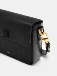 MA QUAD LEATHER CROSSBODY - Black(SILK,BLACK)
