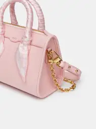 WOMEN - WOMEN'S MA QUAD MICRO TRIANGLE BAG - Pale Peach(SILK,Pale Peach)
