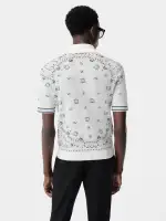 BANDANA POLO - White Blue(EGYPTIAN COTTON,White Blue)