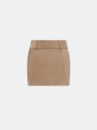WOMEN - WOMEN'S MA QUAD SUEDE MINI SKIRT - Camel(SUEDE,CAMEL)