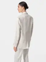 WOMEN - WOMEN'S MA QUAD OVERSIZED BLAZER - Alabaster(WOOL VISCOSE,Alabaster)