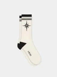 STARBURST SOCK - Alabaster(COTTON POLYESTER,Alabaster)