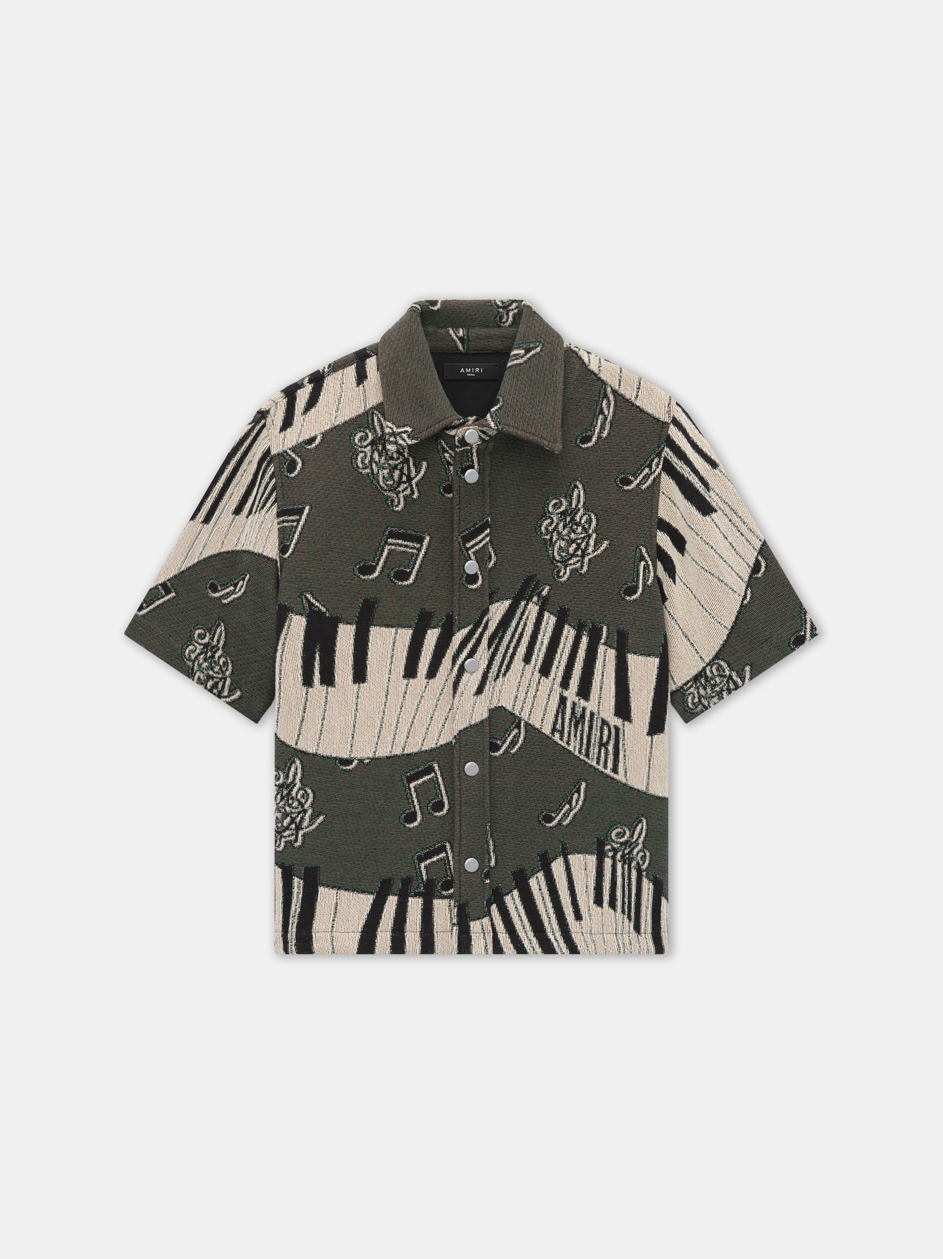 PIANO KEYS TAPESTRY SHIRT - Black