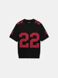 22 TEE - Black Red