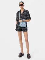 WOMEN -  BANDANA MICRO TRIANGLE BAG - True Blue(COTTON,True Blue)