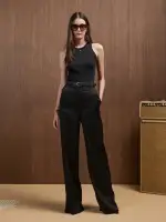 WOMEN - WOMEN'S MA QUAD WIDE LEG PANT - Black(WOOL VISCOSE,BLACK)