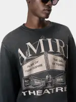 AMIRI THEATERS VINTAGE CREW - Black(COTTON TERRY,BLACK)