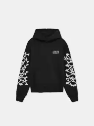 BONES STACKED HOODIE - Black