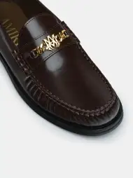 MA CHAIN LOAFER - Brown(SILK,Brown)