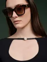 WOMEN - WOMEN'S LONG SLEEVE KEYHOLE TOP - Black(VISCOSE,BLACK)