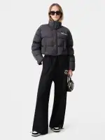 WOMEN - WOMEN'S BONES CROPPED DOWN JACKET - Black(NYLON,BLACK)