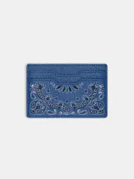 BANDANA CARD HOLDER - Blue(SILK,Blue)