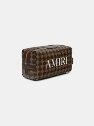 AMIRI MA QUAD DOPP KIT - Chocolate(COTTON BLEND,Chocolate)