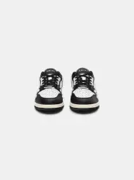 KIDS - KIDS' SKEL-TOP LOW - BLACK WHITE(LEATHER,Black/White)