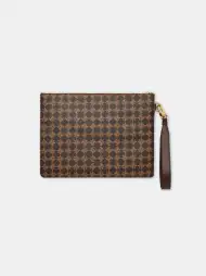 AMIRI MA QUAD LARGE POUCH - Brown(COTTON BLEND,Brown)