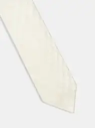 MA QUAD TIE - Alabaster(VISCOSE,Alabaster)