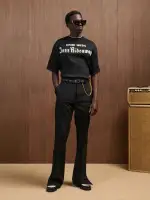 AMIRI JAZZ HIDEAWAY OVERSIZED TEE - Black(VISCOSE,BLACK)