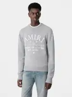 AMIRI ARTS DISTRICT CREW - Grey(EGYPTIAN COTTON,Grey)