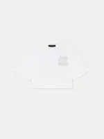 WOMEN - WOMEN'S MA QUAD CRYSTAL CROPPED TEE - White