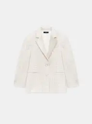 WOMEN - WOMEN'S MA QUAD OVERSIZED BLAZER - Alabaster