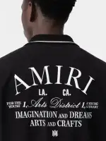 AMIRI ARTS DISTRICT POLO - Black(COTTON,BLACK)