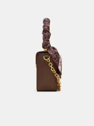 WOMEN - WOMEN'S MICRO MA BAG WITH CHAIN HANDLE - Brown(SILK,Brown)
